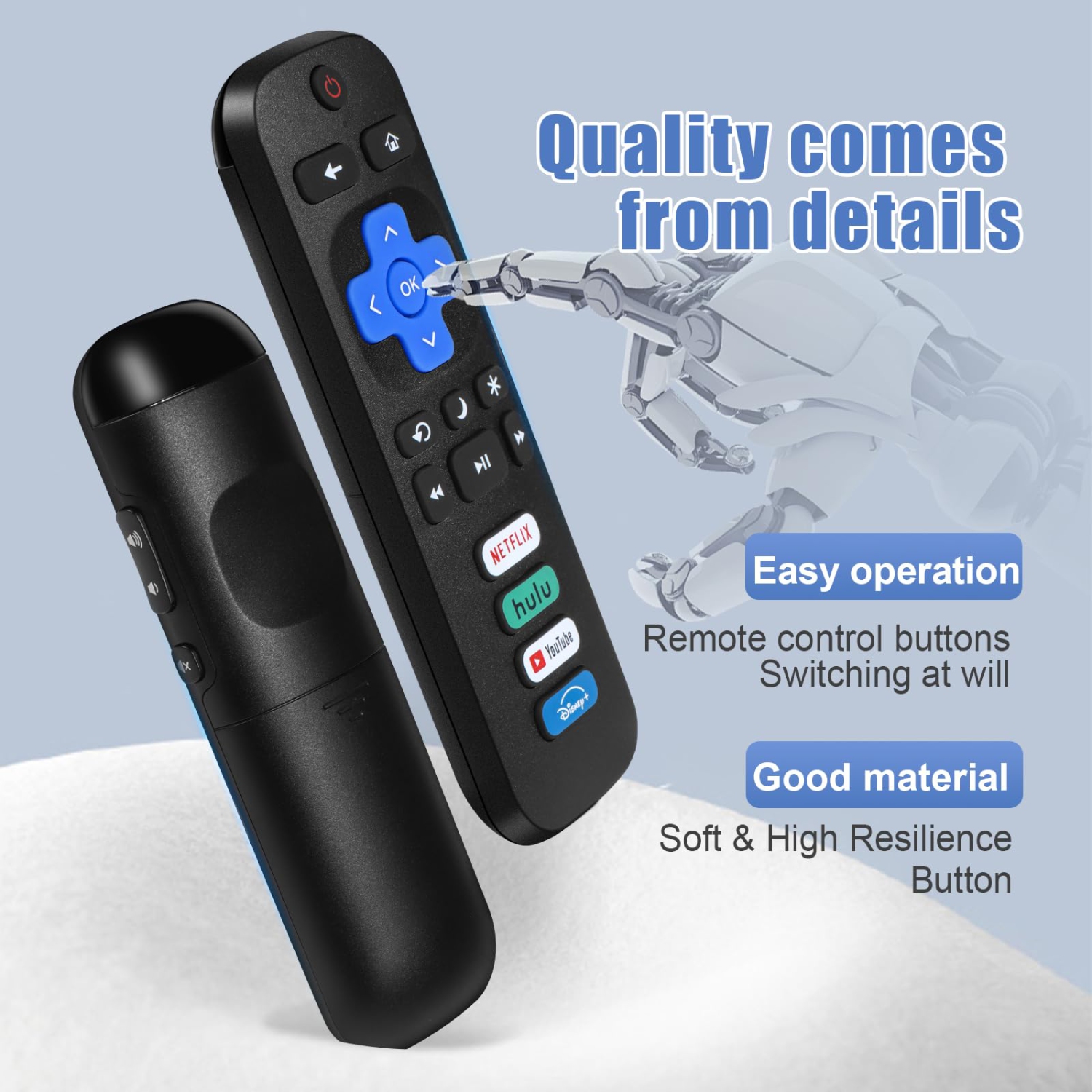 2-Pack TV Remote Control Compatible with Roku TVs