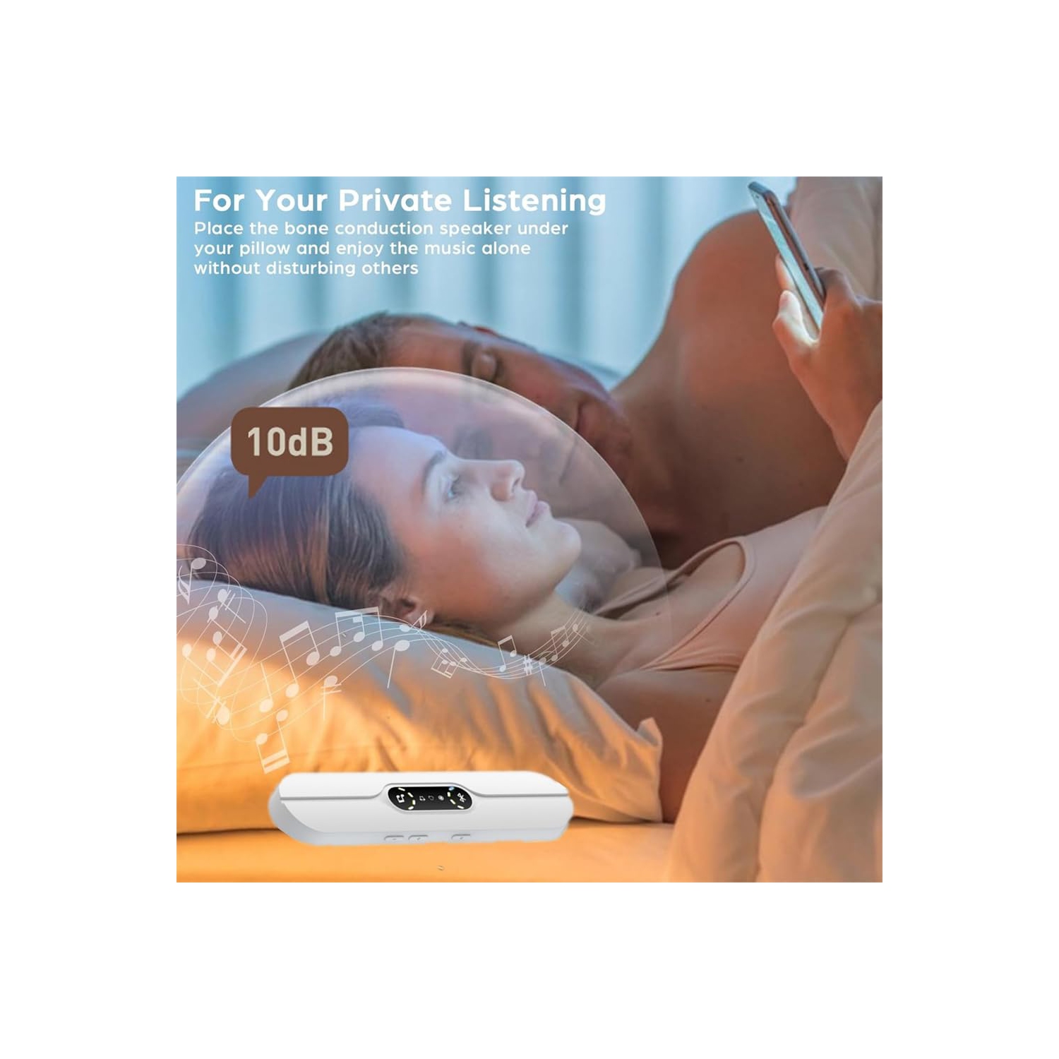 Bluetooth Sleep Speaker, Portable Under-Pillow MP3 Player to Promote Sleep and Relieve Stress