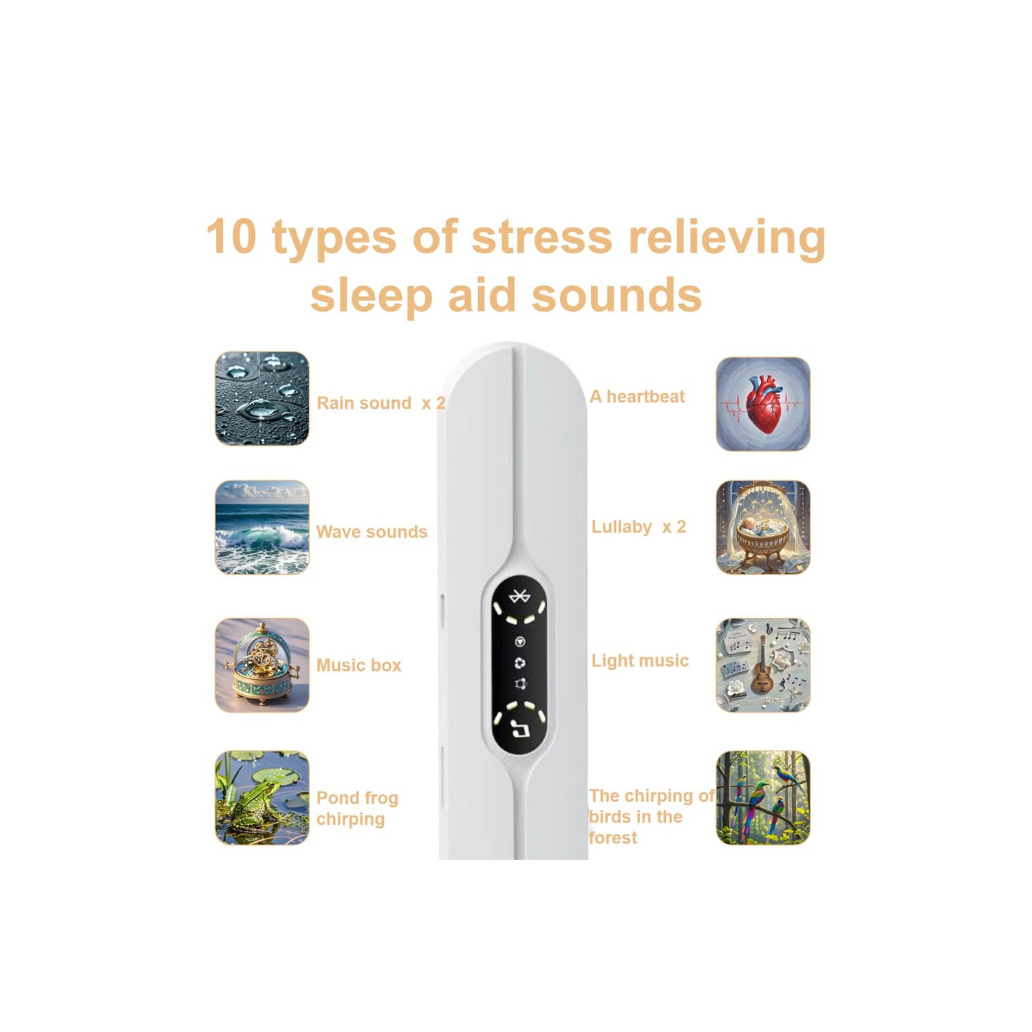 Bluetooth Sleep Speaker, Portable Under-Pillow MP3 Player to Promote Sleep and Relieve Stress