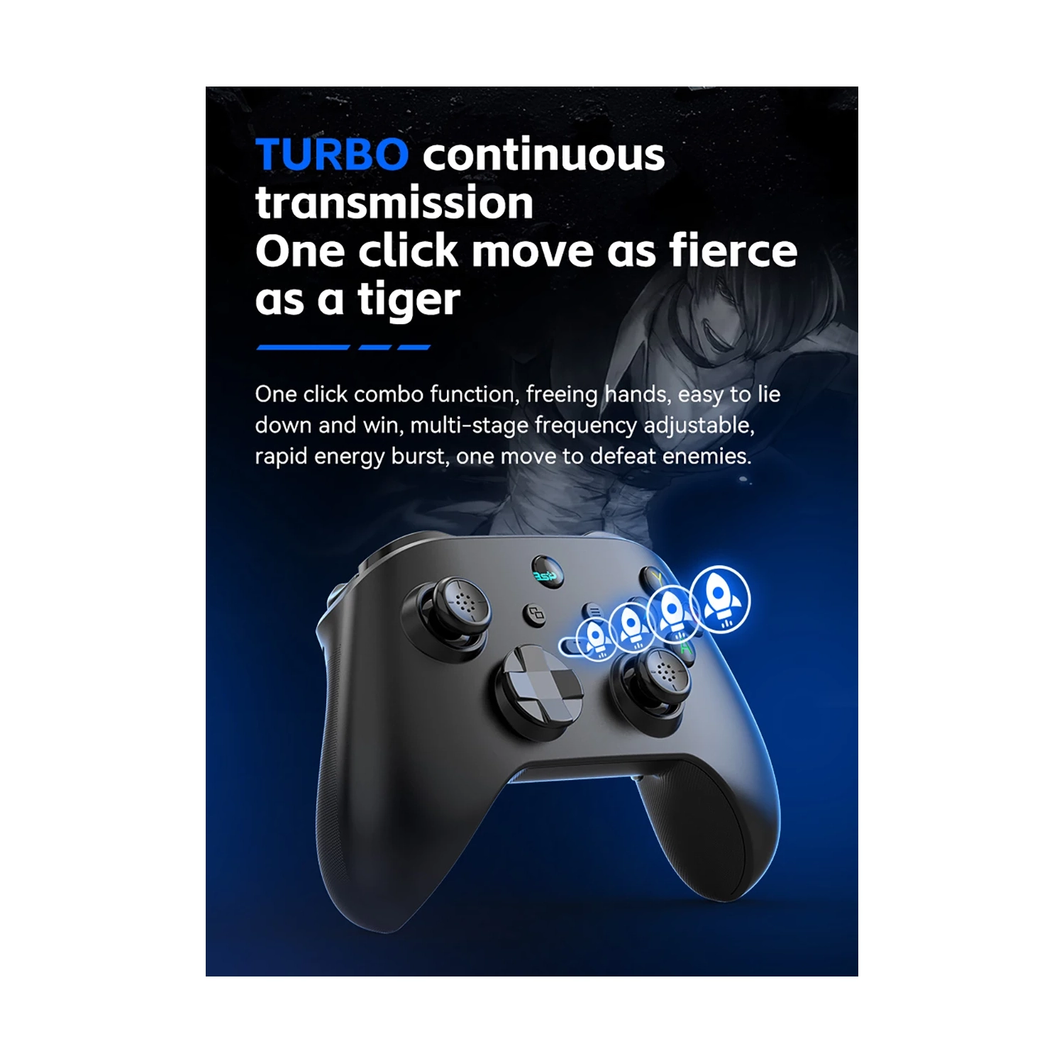 New G6 wireless Bluetooth controller, dual Hall return button, 6-axis continuous vibration, supports Switch, computer, iOS/Switch, Apple, Android, PC