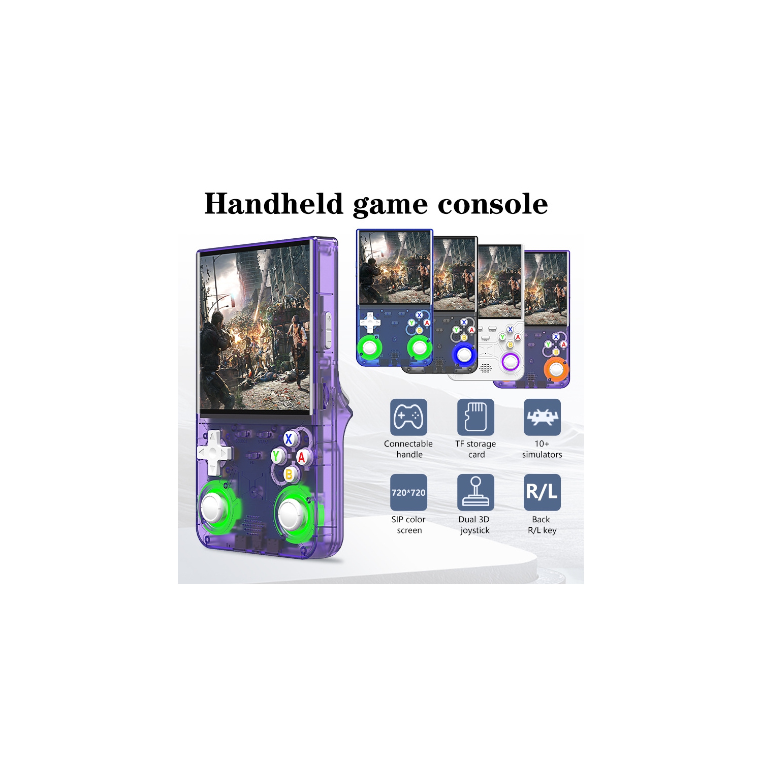 2025 nouvelle version améliorée R36ULTRA Retro console de jeu portative 128G Mémoire intégrée 30000+ jeux classiques système Linux open source 4,0