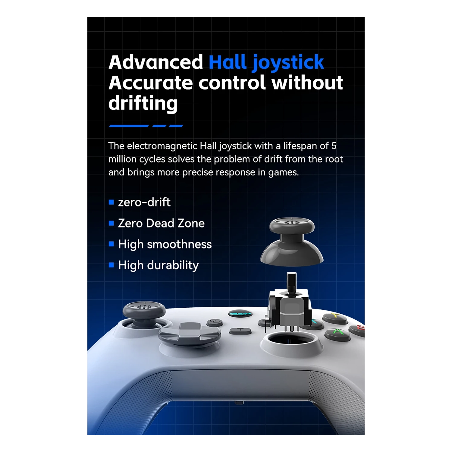 Nouveau contrôleur Bluetooth sans fil G6, deux boutons de retour Hall, vibrations continues à 6 axes, prise en charge Switch, ordinateur, Android,