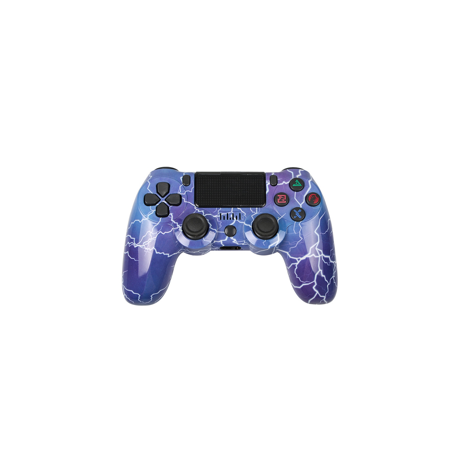 P4 Manette sans fil Bluetooth 4ᵉ Génération Barre lumineuse Manette de jeu sans fil Dual Shock P4 Convient pour PS4, PC, Android - Lightning