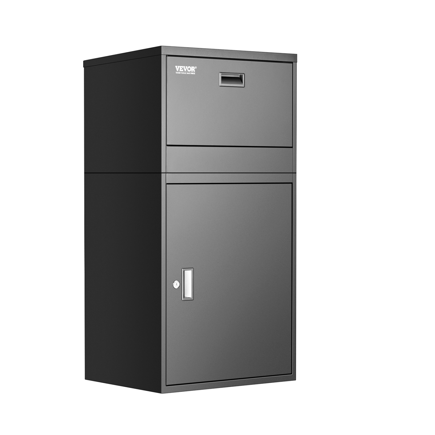 VEVOR 38.6 in Package Delivery Boxes, Mailbox for Parcel with Lock, Galvanized Steel Package Drop Box with Anti-Theft Design, Weather-Resistant