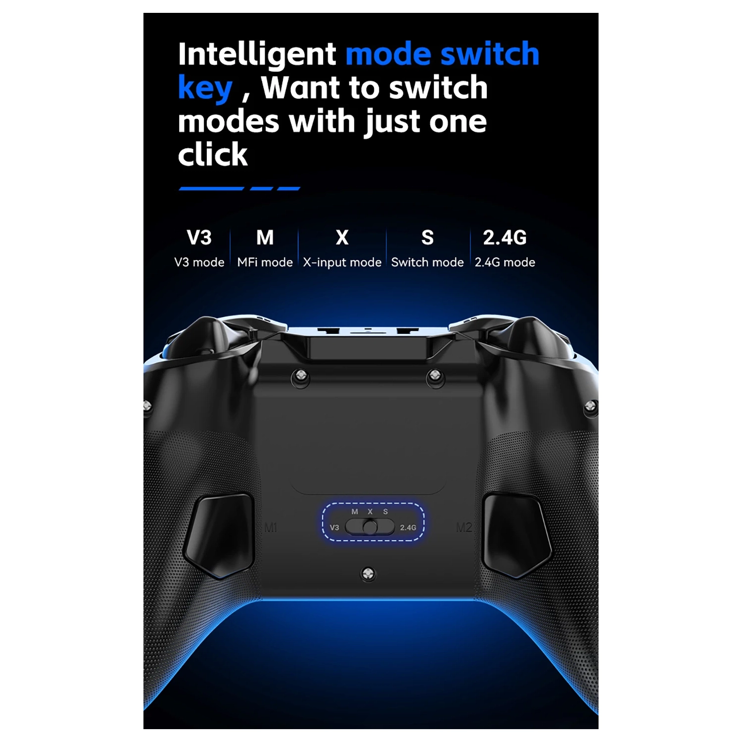 New G6 wireless Bluetooth controller, dual Hall return button, 6-axis continuous vibration, supports Switch, computer, iOS/Switch, Apple, Android, PC