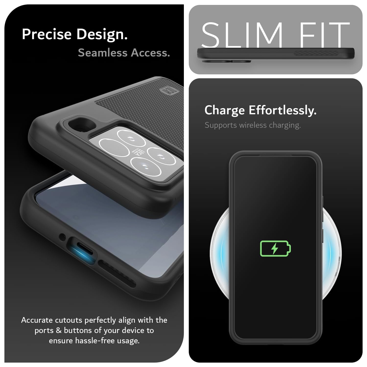 TUDIA MergeGrip Xiaomi 15 5G Case 2025 - Black