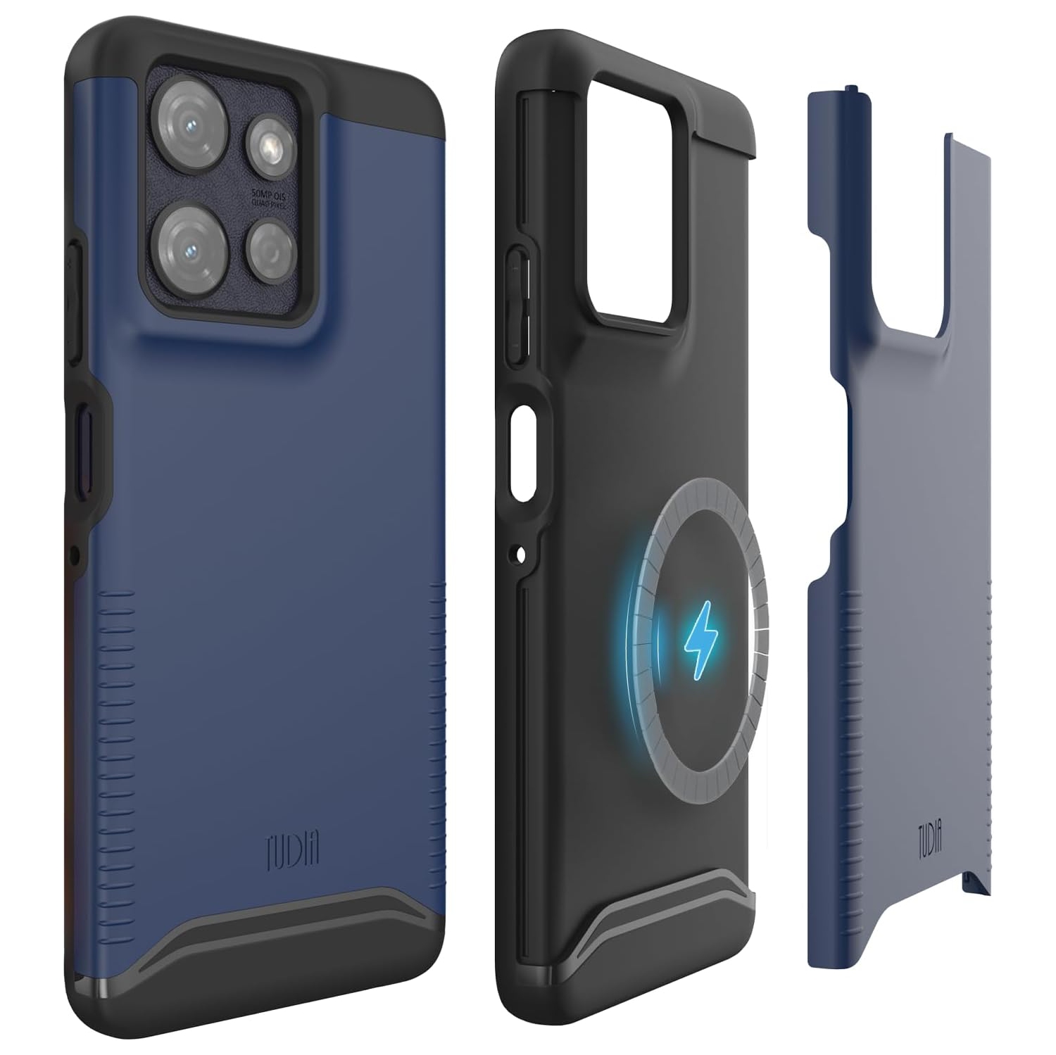 TUDIA Merge Moto G Power 5G 2025 Case MagSafe Compatible - Indigo Blue
