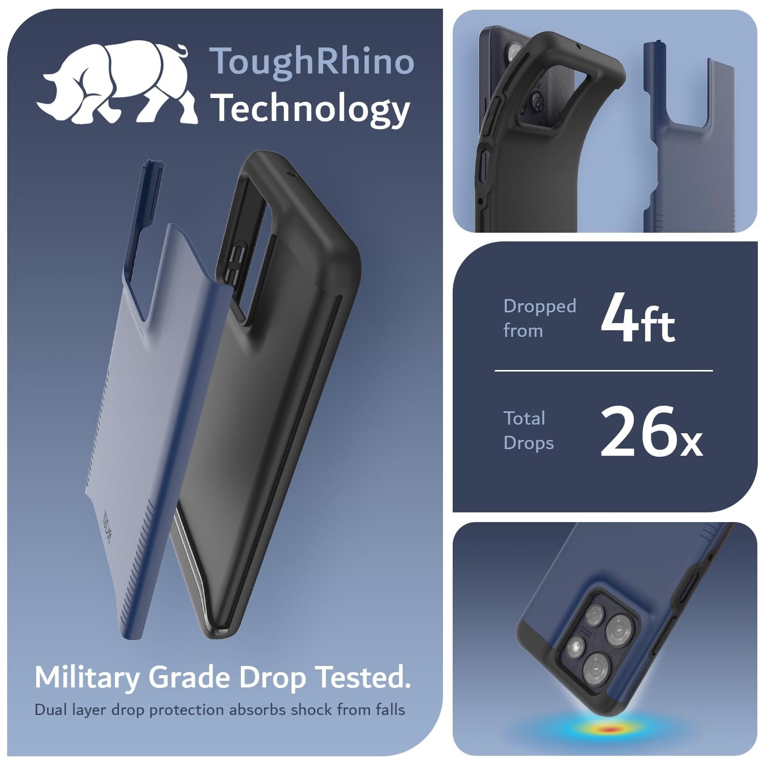 TUDIA Merge Moto G Power 5G 2025 Case MagSafe Compatible - Indigo Blue