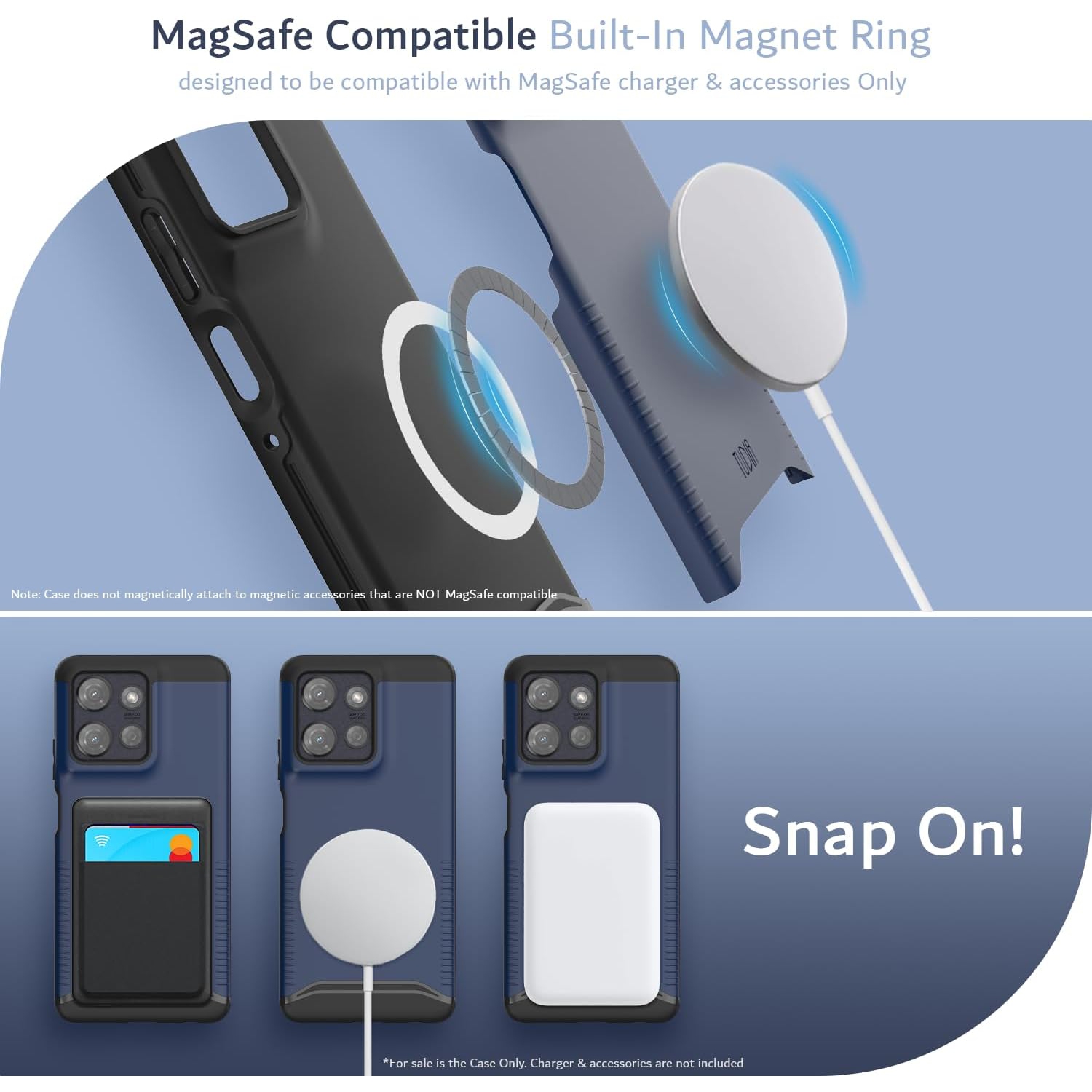 TUDIA Merge Moto G Power 5G 2025 Case MagSafe Compatible - Indigo Blue