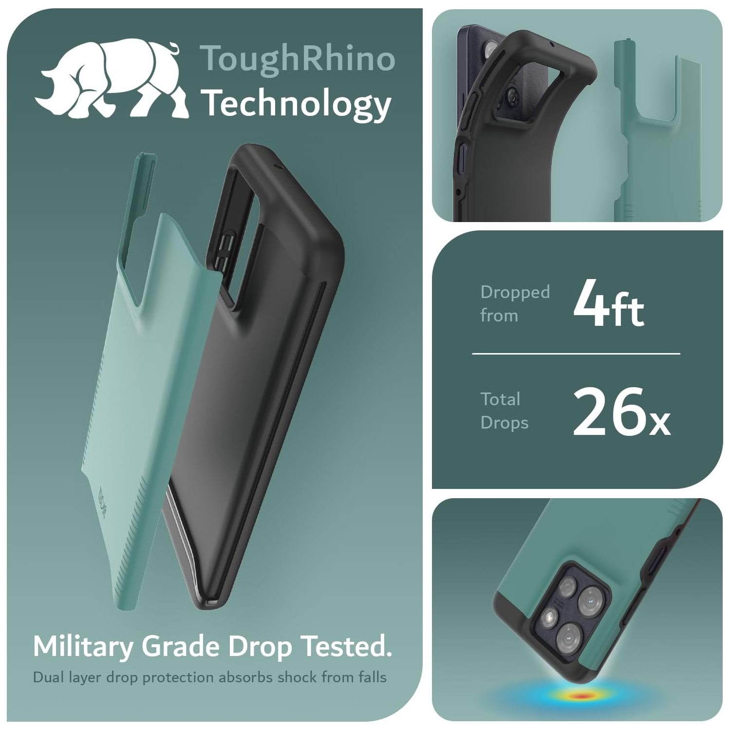 TUDIA Merge Moto G Power 5G 2025 Case - Hunter Green