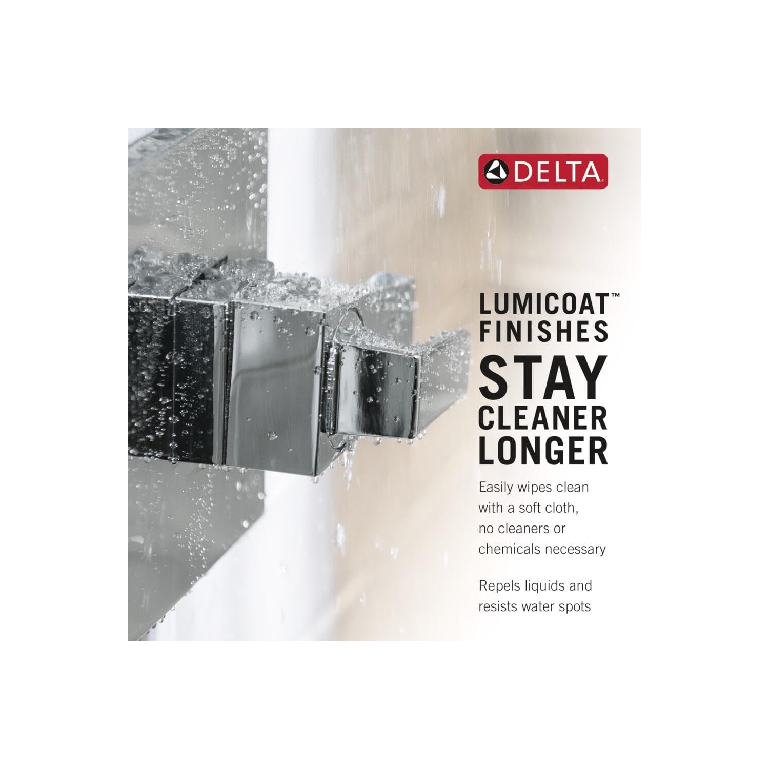 Delta Faucet Tetra H2Okinetic Slide Bar Hand Held Shower with Hose, Brushed Nickel Handheld Shower Head