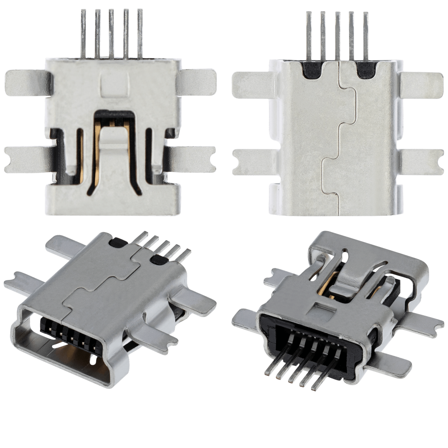 Soudure de port de charge de rechange requise - 05 broches - Micro B - 4 points d'ancrage