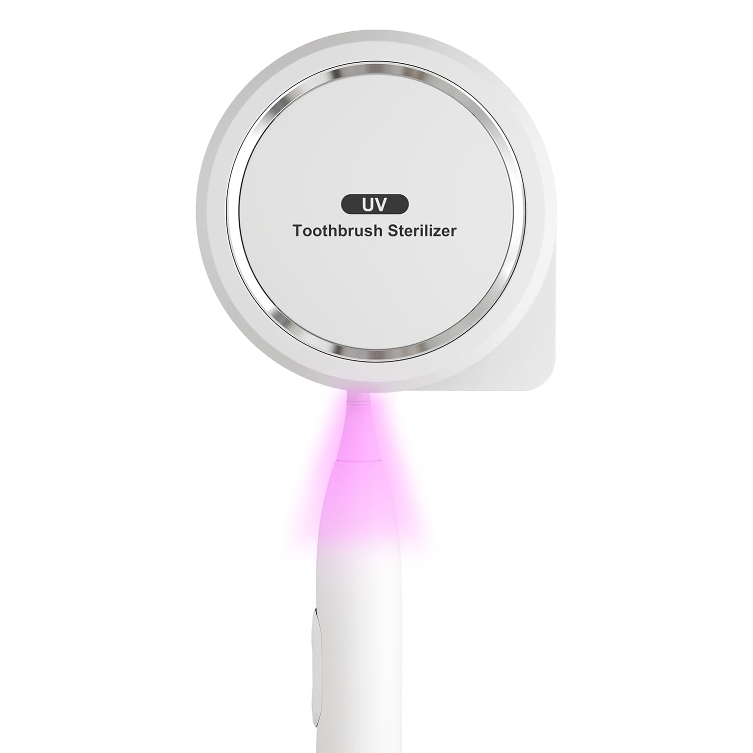 Porte-assainisseur pour brosse à dents UV, Assainisseur pour brosse à dents et capuchons de couvercle avec séchage par ventilateur, Étui de nettoyage