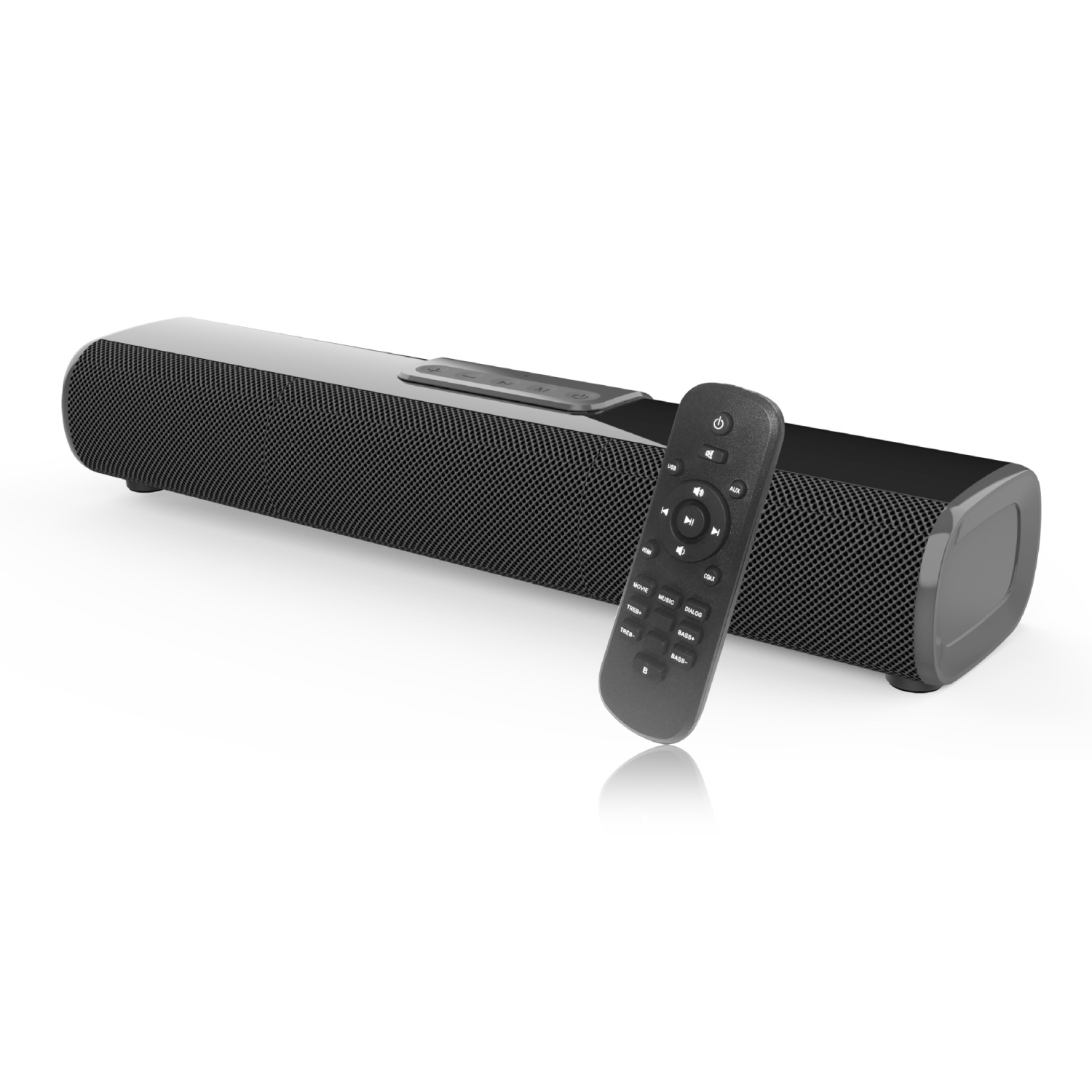 Sound Bar for TV,Small Bluetooth Sound Bar with HDMI(ARC),Optical,AUX and USB Inputs,Wall Mounted TV Soundbar with Remote Control Surround Sound for Smart TV PC