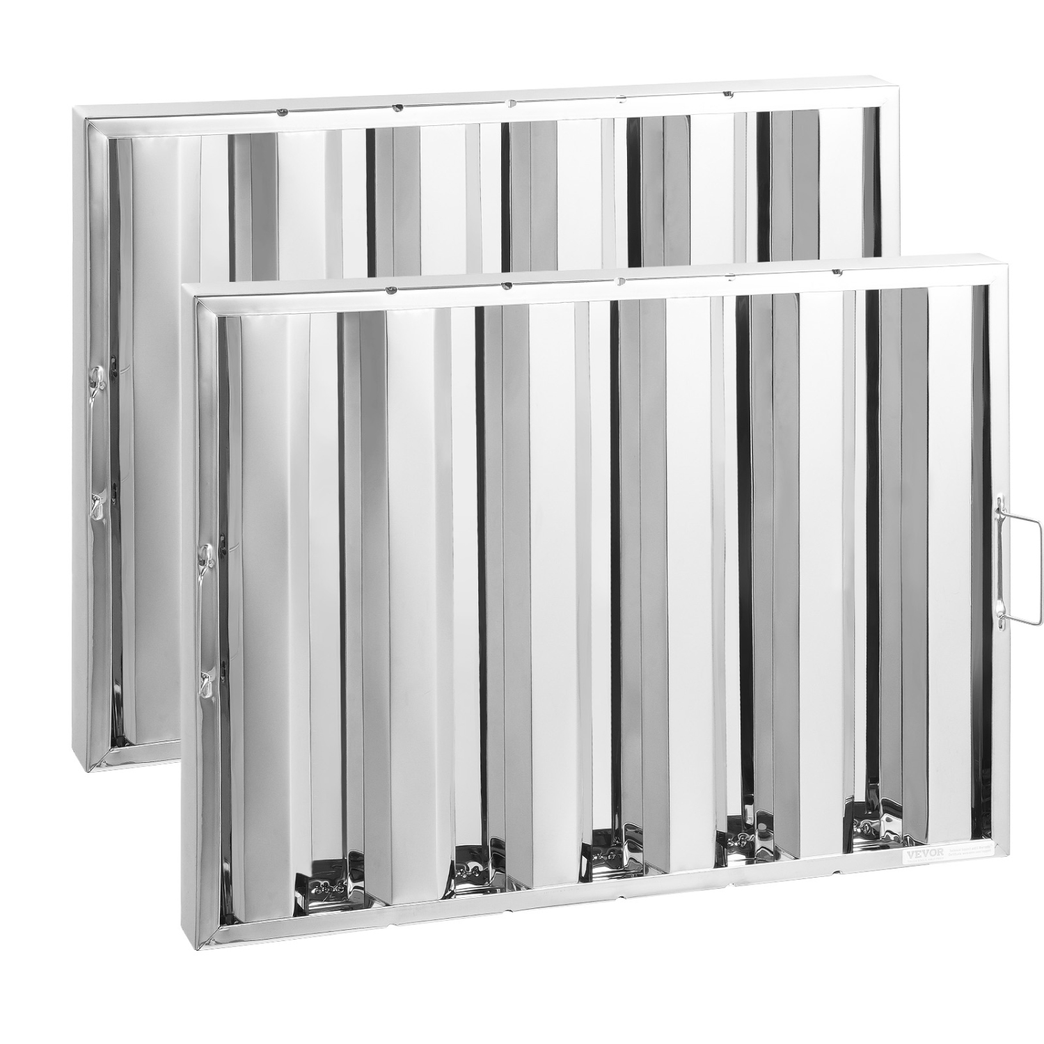 VEVOR 24.5W x 19.5H Commercial Hood Filter, Inch Range Hood Filters, Stainless Steel Restaurant Range Hood Baffle Filter for Grease Rated Commercial
