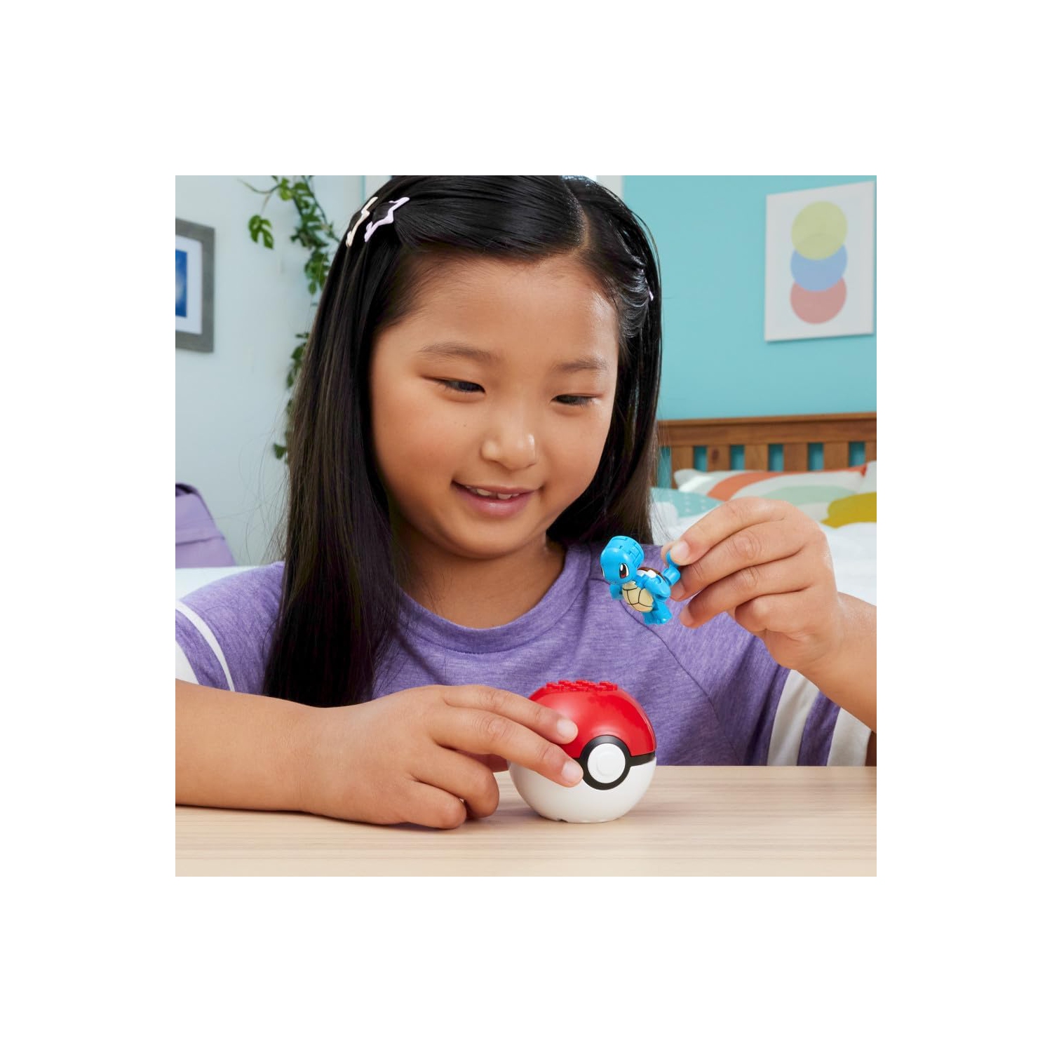 MEGA Pokémon – Jouet de construction Pokémon Evergreen Squirtle Ball pour enfants de 6 ans et plus
