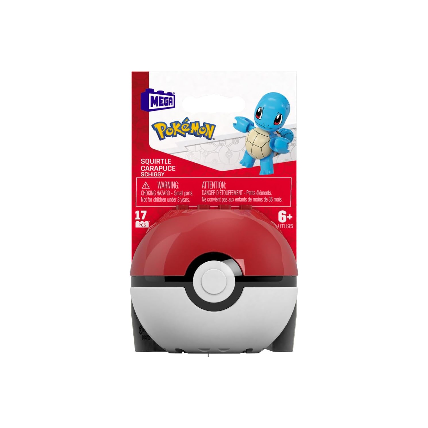 MEGA Pokémon – Jouet de construction Pokémon Evergreen Squirtle Ball pour enfants de 6 ans et plus