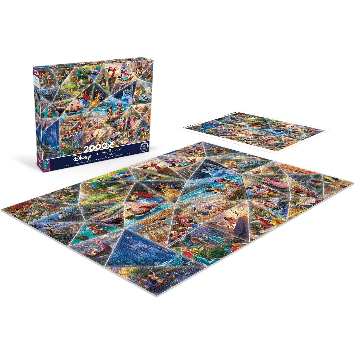 Ceaco - Thomas Kinkade - Disney Collage - 2000 Piece Jigsaw Puzzle