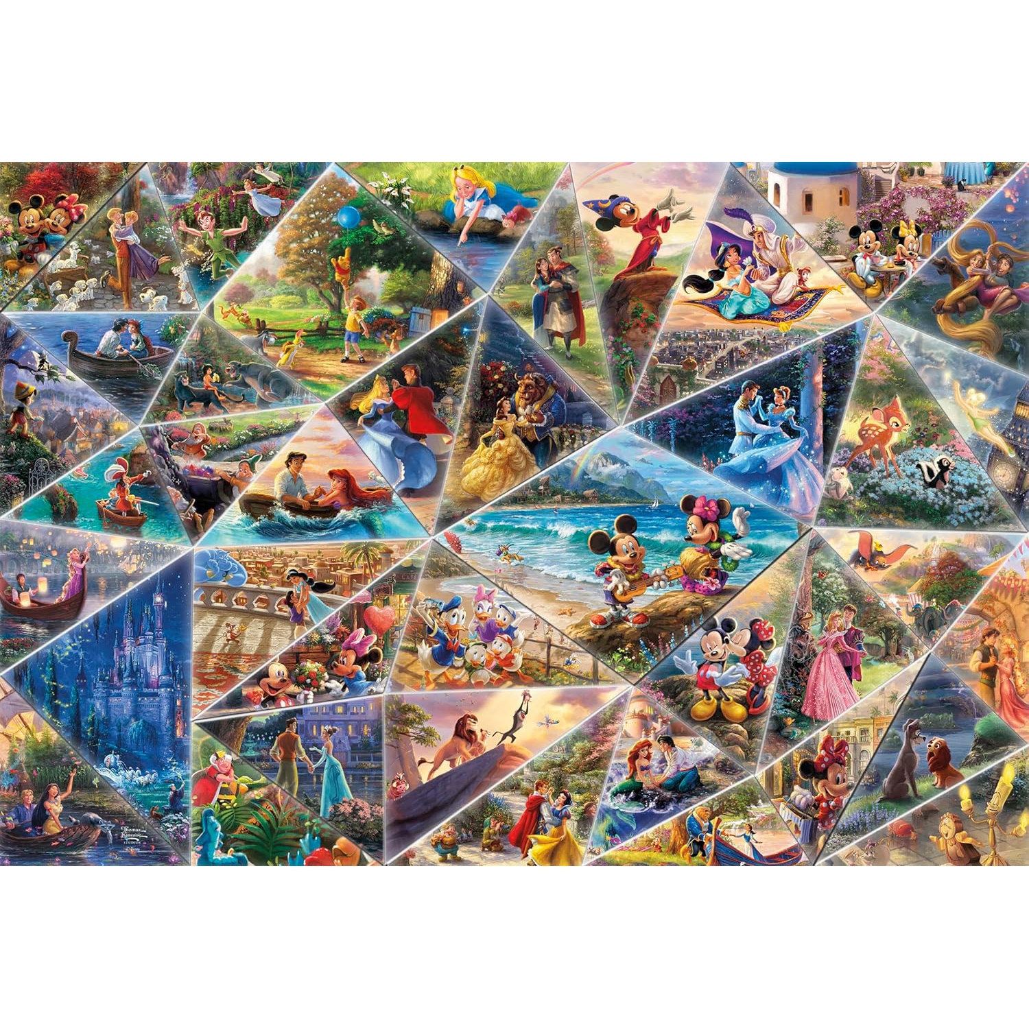 Ceaco - Thomas Kinkade - Disney Collage - 2000 Piece Jigsaw Puzzle