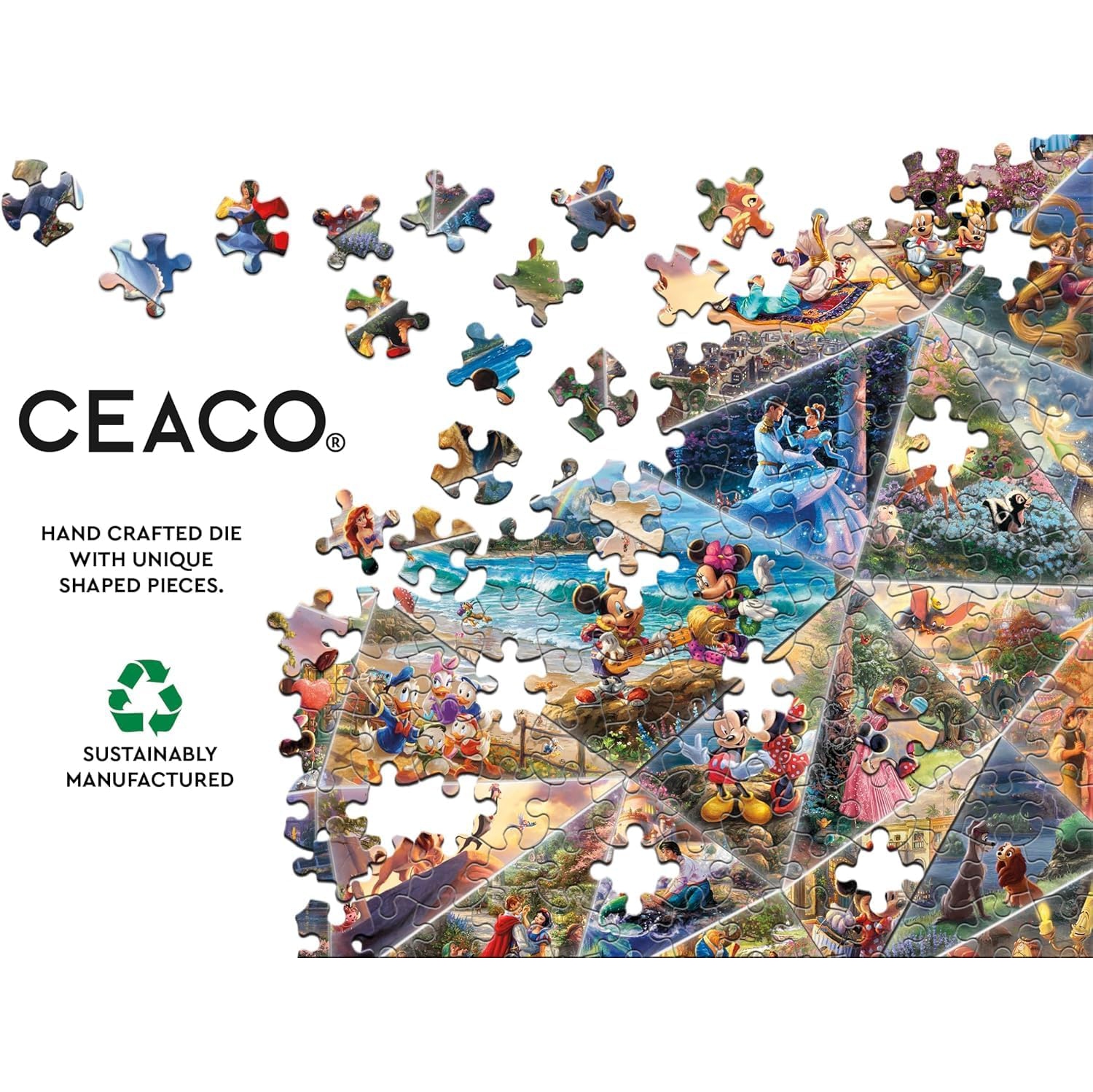 Ceaco - Thomas Kinkade - Disney Collage - 2000 Piece Jigsaw Puzzle
