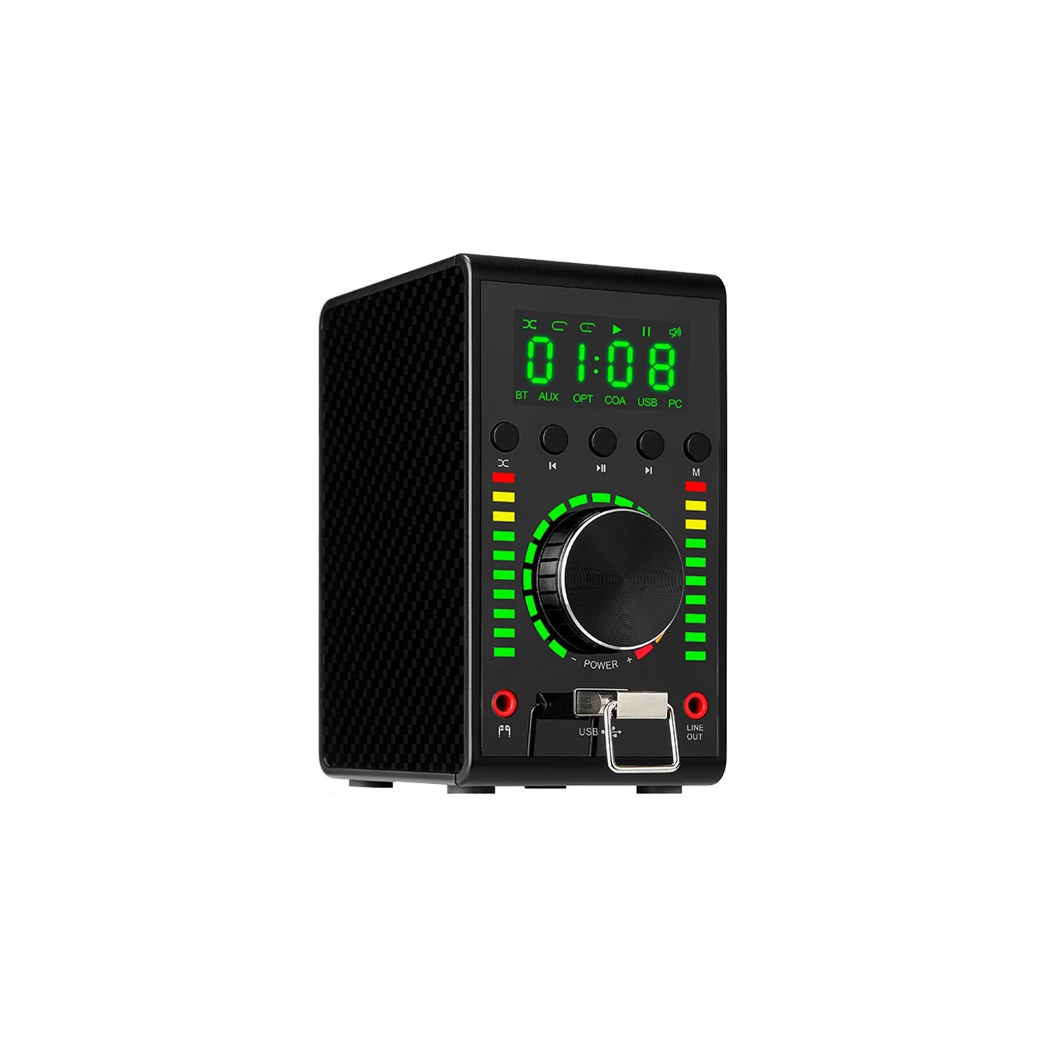 Amplificateur numérique d'AxGear; Câble coaxial USB DAC Bluetooth 5,0 et mini 136&nbsp;W pour audio à domicile