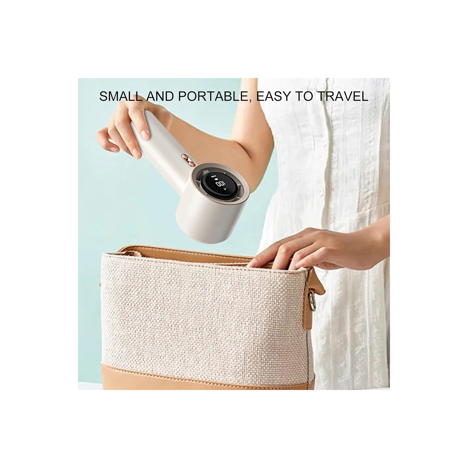 Ventilateur portatif de refroidissement d'AxGear, vitesse réglable et silencieux, USB-C rechargeable