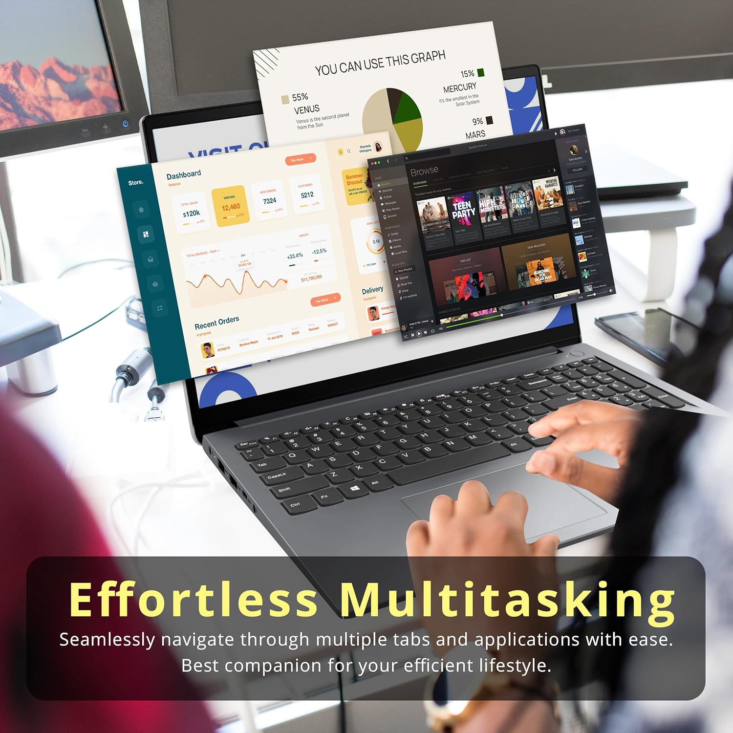 Open Box - Lenovo IdeaPad 1 15.6" FHD Anti-Glare Touchscreen Laptop, AMD Ryzen 7 5700U, 2TB PCIe SSD, 40GB RAM, AMD Radeon Graphics, HD Webcam, WiFi