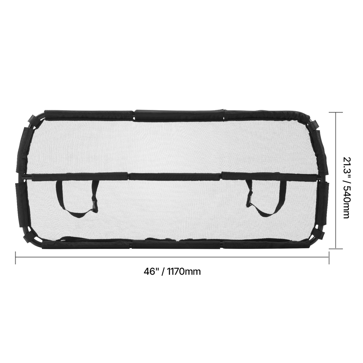 VEVOR 46" Wide Dog Car Barrier, Car Divider for Cargo Area,Vehicle Pet Barrier with See Through Net Mesh,Universal-Fit Dog Car Barrier for