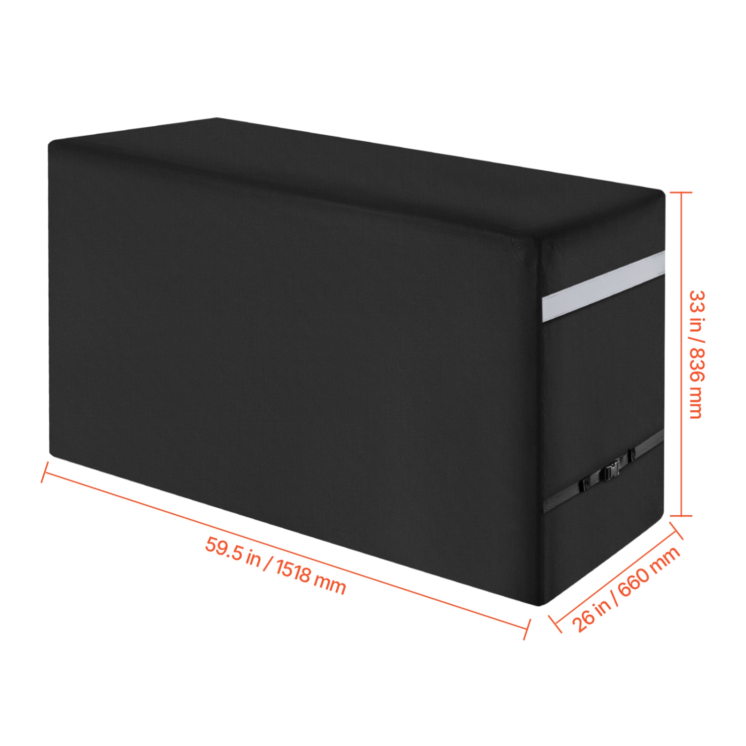 VEVOR 59 inch Grill Cover, BBQ Covers for Outdoor Grills, Waterproof, Fade Resistant, Weather Resistant Heavy Duty 600D Polyester, Easy On/Off, with