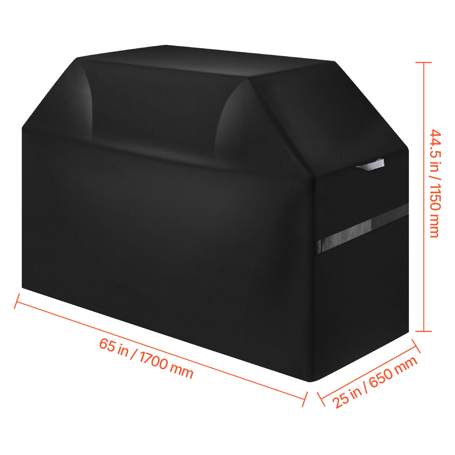 VEVOR 65 inch Grill Cover, BBQ Covers for Outdoor Grills, Waterproof, Fade Resistant, Weather Resistant Heavy Duty 600D Polyester, Easy On/Off, with