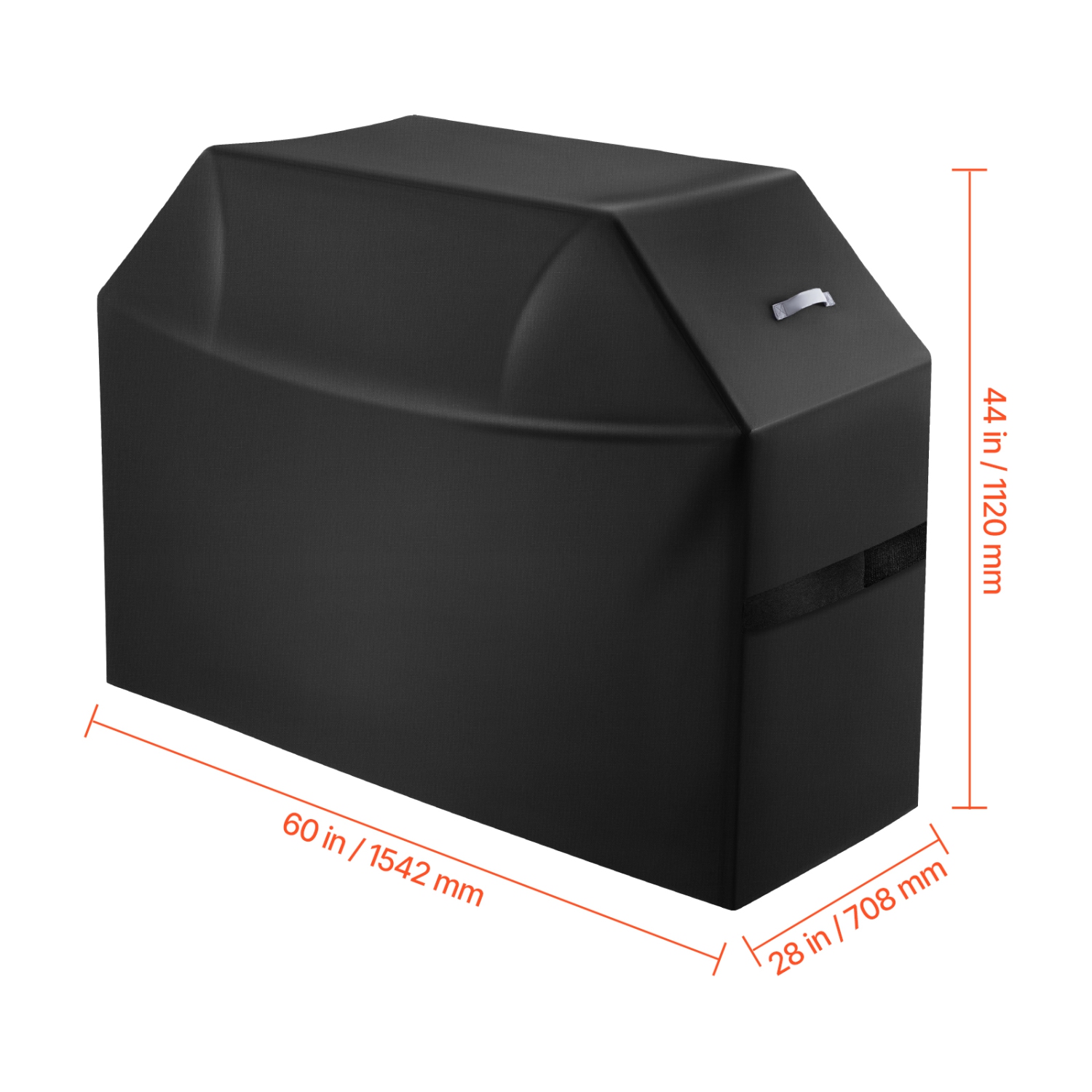 VEVOR 60 inch Grill Cover, BBQ Covers for Outdoor Grills, Waterproof, Fade Resistant, Weather Resistant Heavy Duty 600D Polyester, Easy On/Off, with