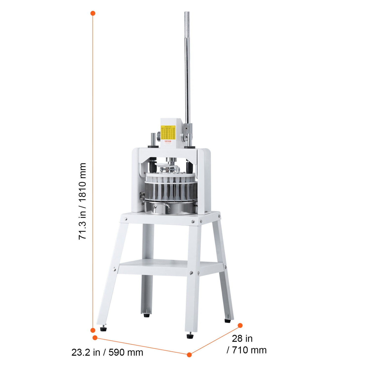 VEVOR 40PCS Dough Divider Rounder, Manual Dough Equal Divider Machine, 1.06oz-4.94oz Cutter with 304 Stainless Steel Tray and Blade, Bread Maker for