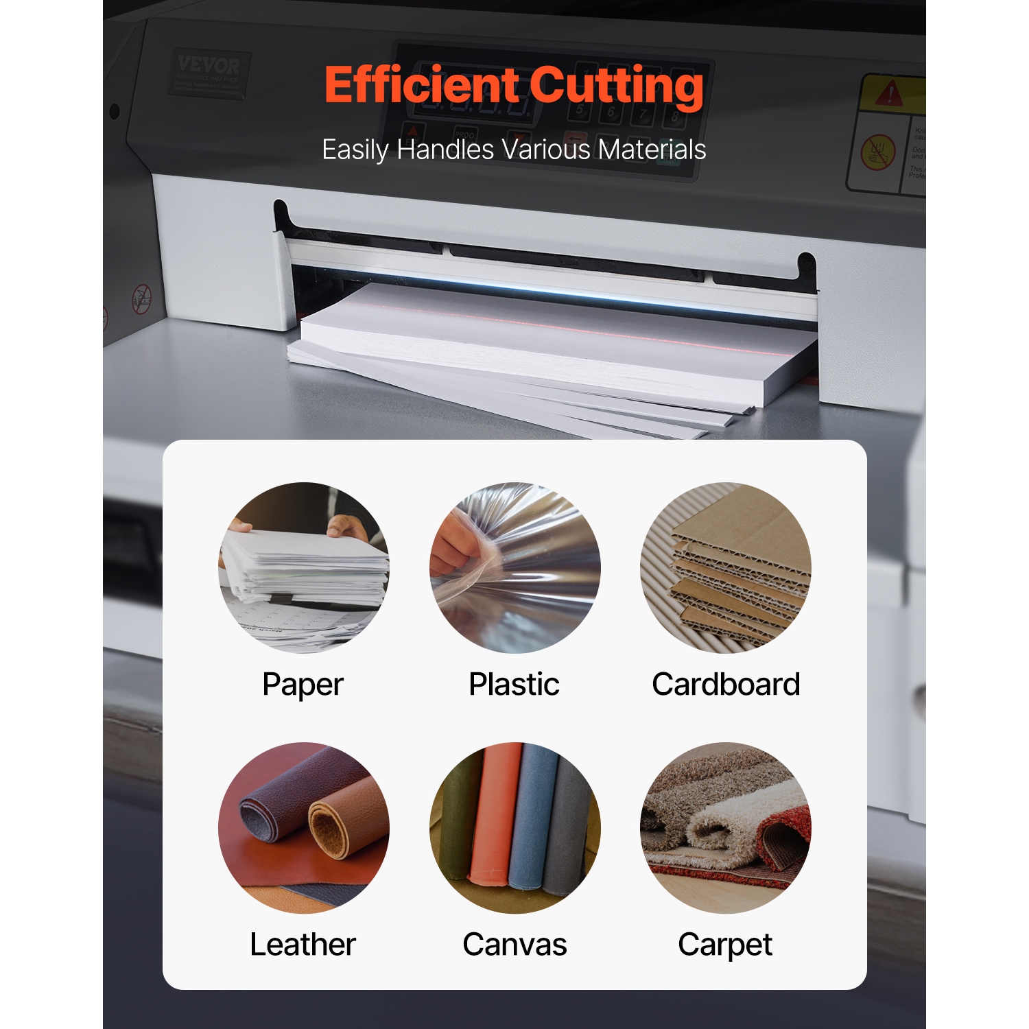 Lame de coupe-papier VEVOR 585 x 44 x 6&nbsp;mm, lame de rechange en acier robuste convenant aux lames de coupe professionnelles E330D/E330S, lame de