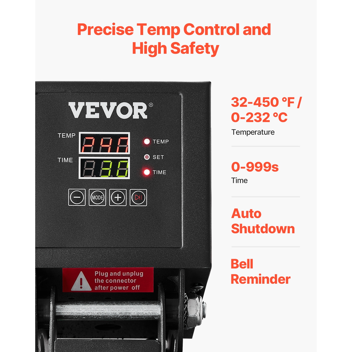 VEVOR 15x15 inch Heat Press,Heat Press Machine for T-shirts,Fast and Even Heating,High Pressure for Digital Industrial-Quality Sublimation Printer