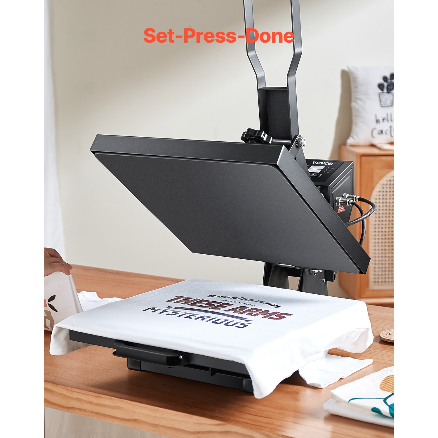 VEVOR 15x15 inch Heat Press,Heat Press Machine for T-shirts,Fast and Even Heating,High Pressure for Digital Industrial-Quality Sublimation Printer