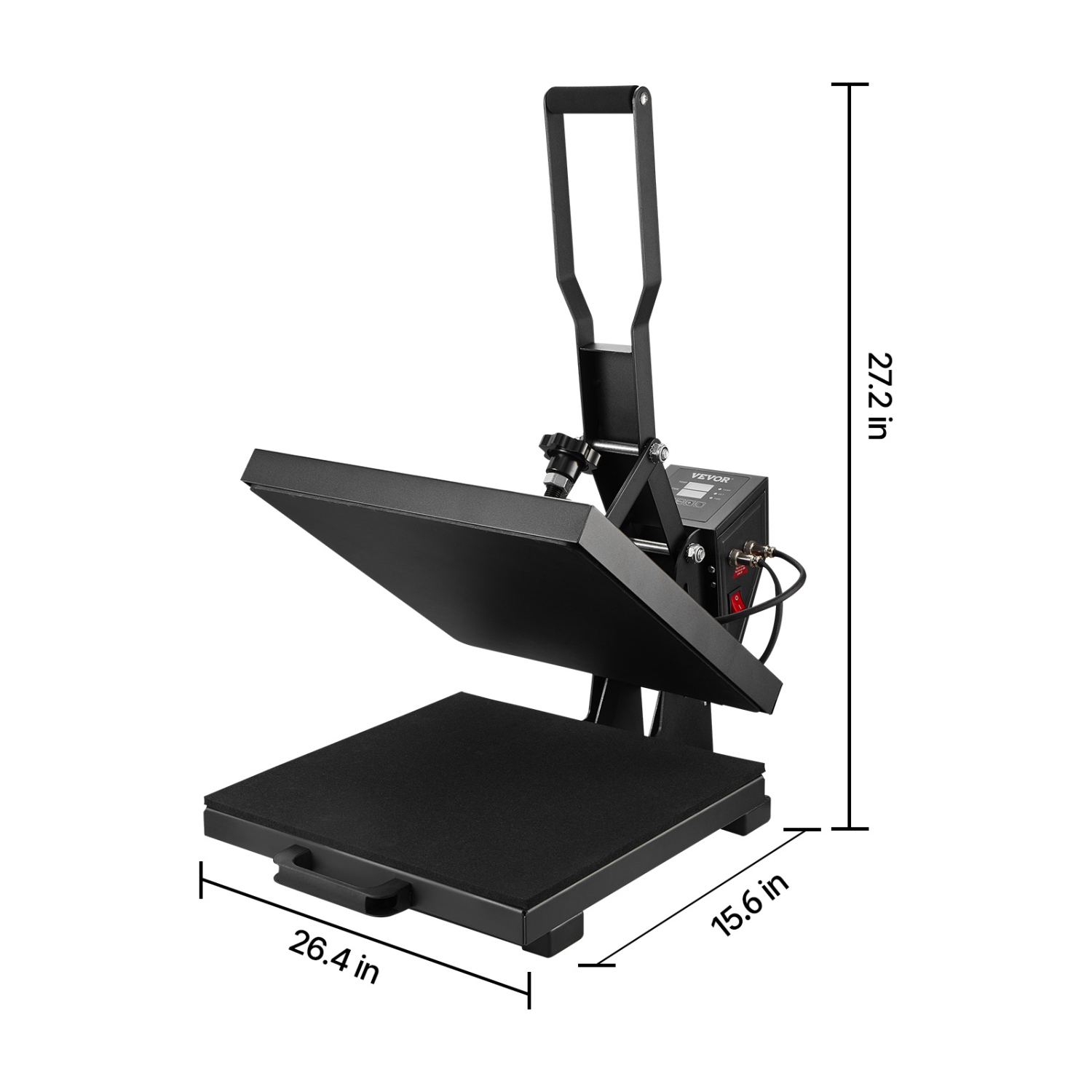 VEVOR 15x15 inch Heat Press,Heat Press Machine for T-shirts,Fast and Even Heating,High Pressure for Digital Industrial-Quality Sublimation Printer