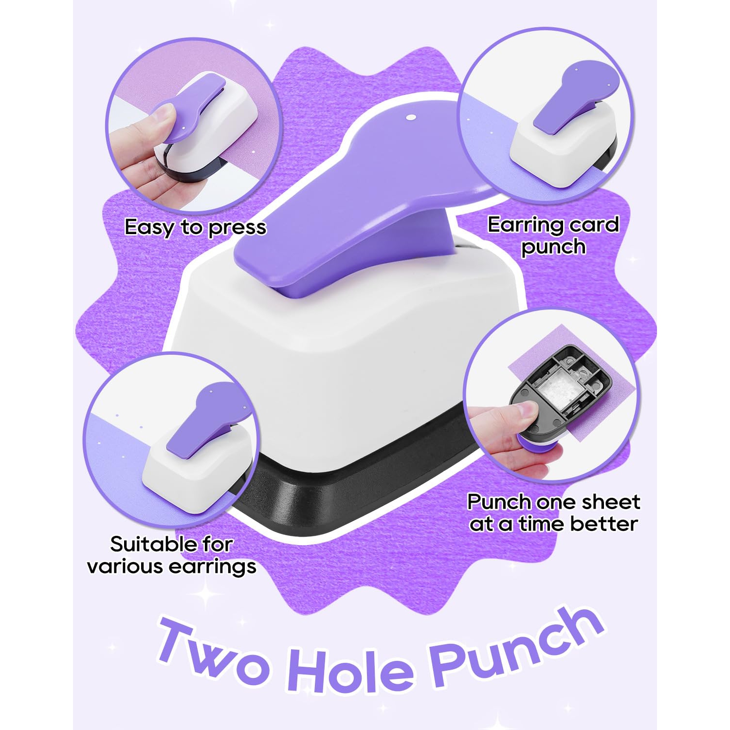 Creative Handmade Embossing Machine, Mini Card Punching Tool for DIY Jewelry Display and Crafts