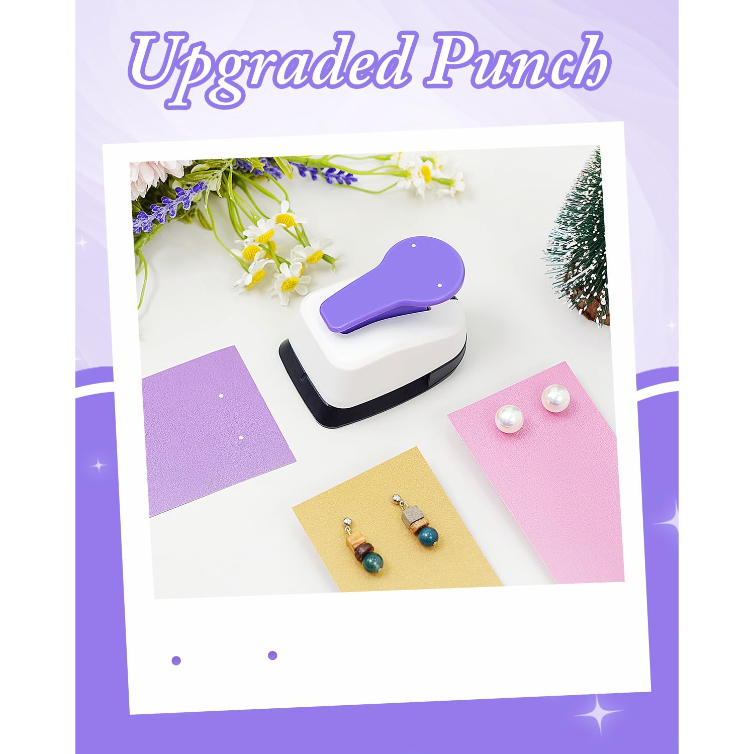 Creative Handmade Embossing Machine, Mini Card Punching Tool for DIY Jewelry Display and Crafts