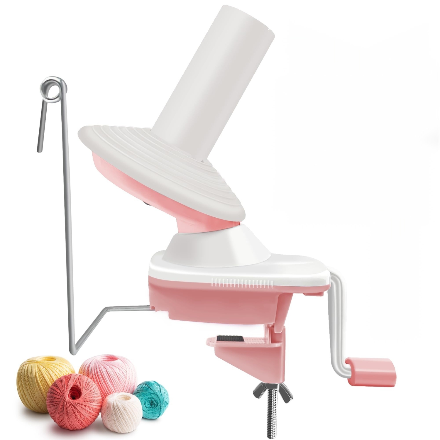 Portable Crochet Wire Winder, Small Manual Household Wire Winding Tool for Knitting and Crafting