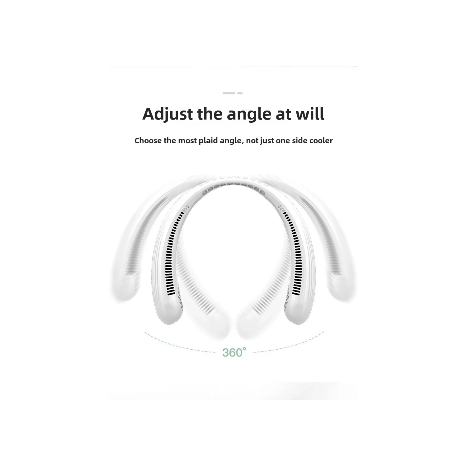 Ventilateur de cou universel pliable, portatif et silencieux, climatiseur sans pales pour le cou, petit refroidisseur sport