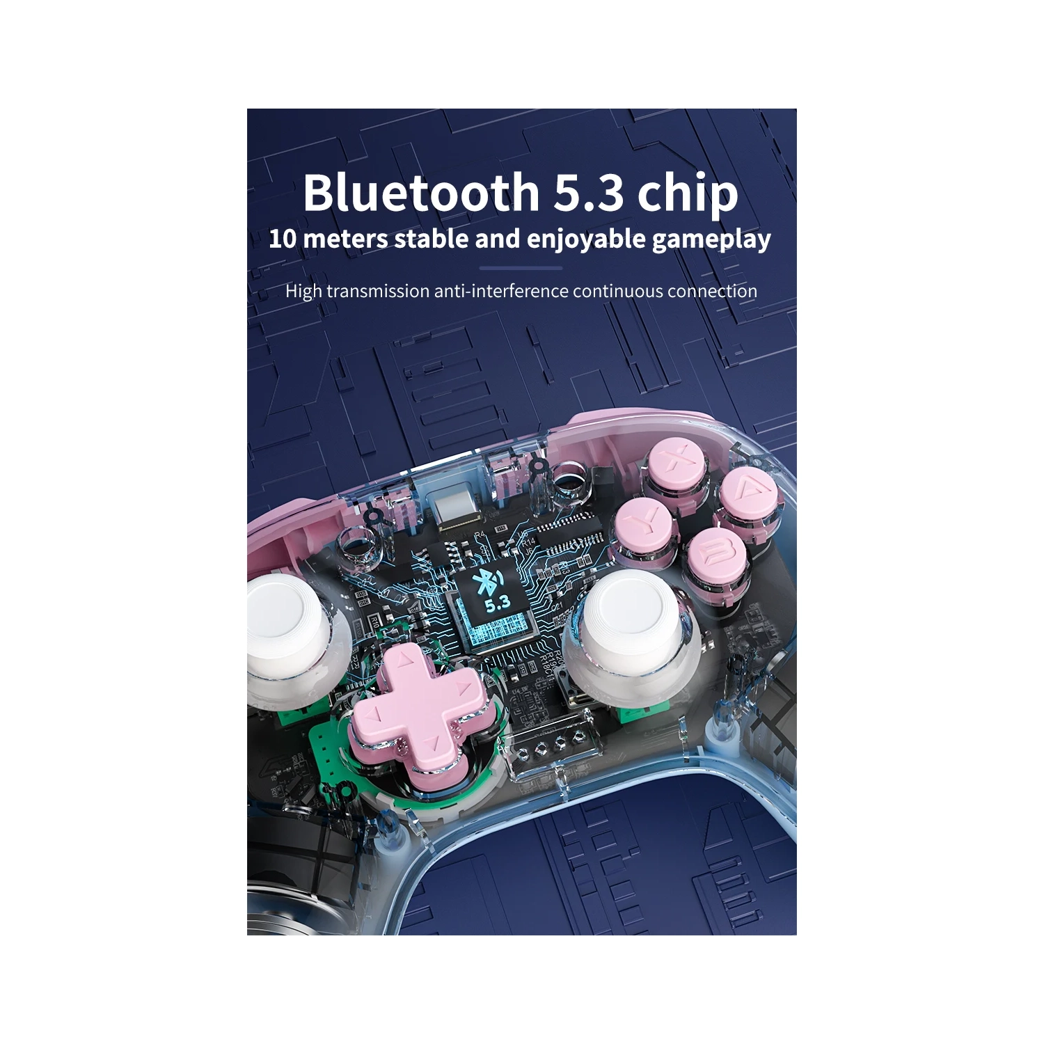 Convient pour la manette de jeu Switch2, la manette sans fil Bluetooth, iOS, Android, PC, Vibrations somatosensorielles à trois modes, manche à balai