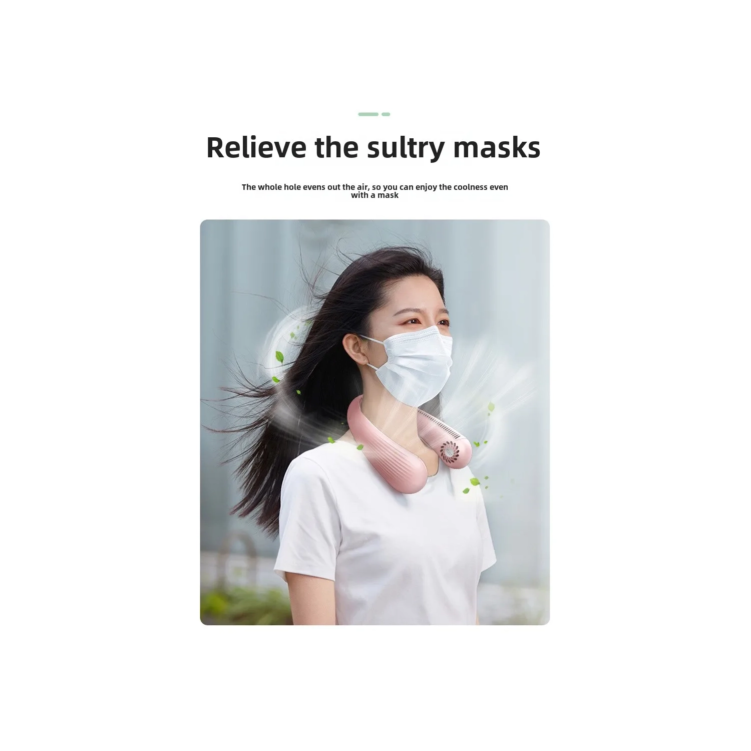 Universal Neck Fan Bladeless Foldable, Portable Personal Quiet Cooling Fan, Bladeless Camping Fan Neck Air Conditioner, Sports Small Cooler