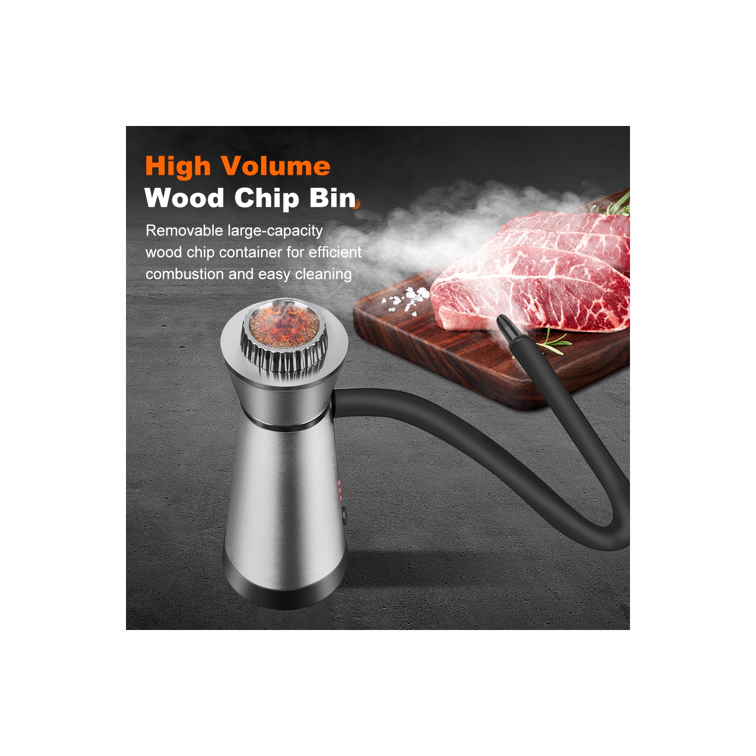 Smoker Infuser Molecular Cuisine Smoking Gun Added Flavor Portable for Meat BBQ Cocktails Kitchen Cooking Tools