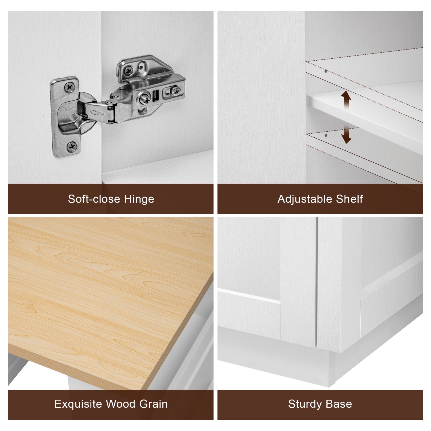 Homy Casa 82.7 inch Kitchen Island with Extendable Dining Table for 4-6 Seating