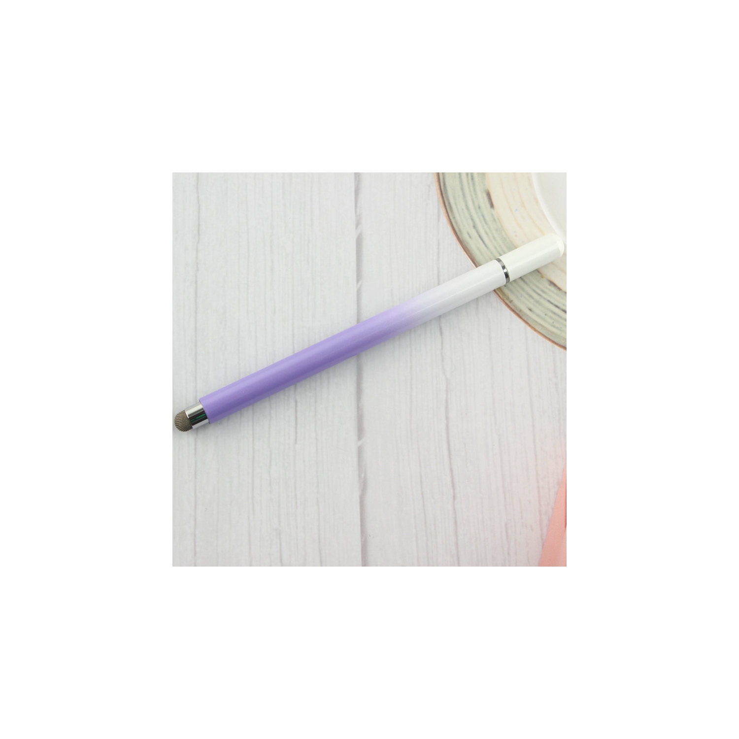 New mobile phone tablet metal capacitive pen painting magnetic universal stylus cloth head disc two-in-one stylus, suitable for