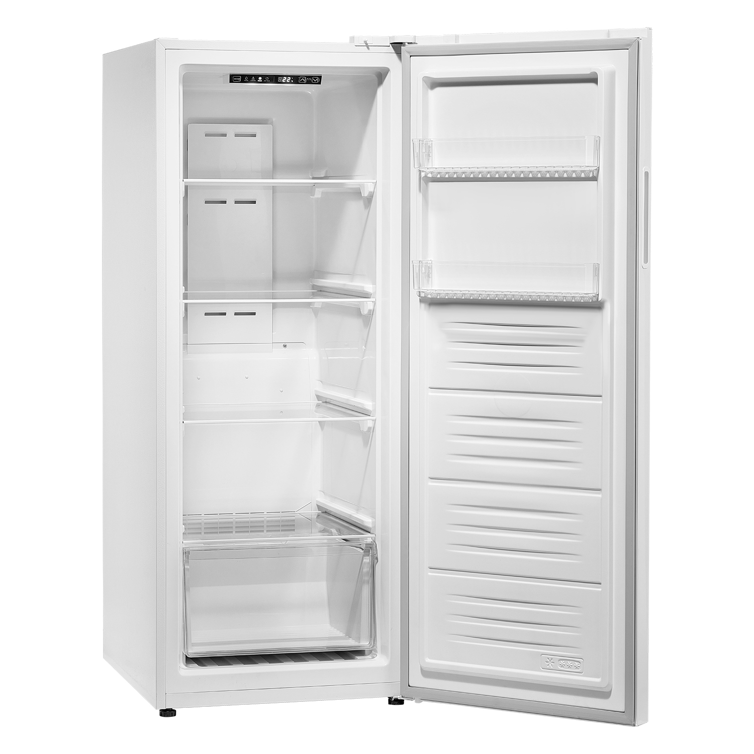 VEVOR 11 Cu.Ft Convertible Freezer/Refrigerator, Frost Free Upright Freezer with Temp Control Panel, Reversible Door, Adjustable Glass Shelves and