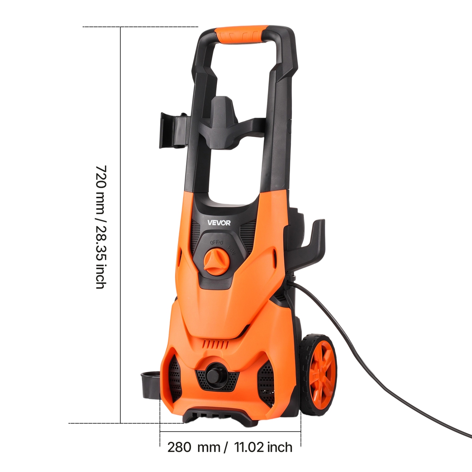 Pulvérisateur électrique VEVOR 4200 et 2,8 GPM PSI Max, nettoyeur haute pression avec 4 buses à raccord rapide et un canon en mousse, idéal pour les