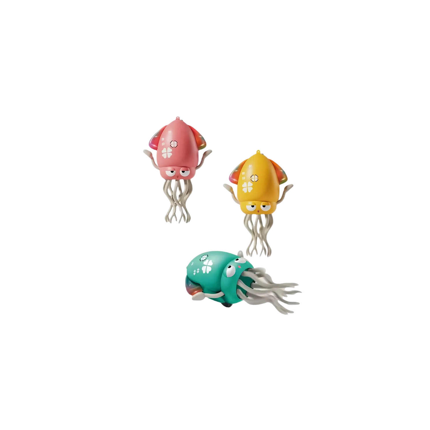 Stress relief dancing octopus robot toy - obstacle avoidance and sliding, encourages crawling, dynamic sound and light, simulated fishing, children's