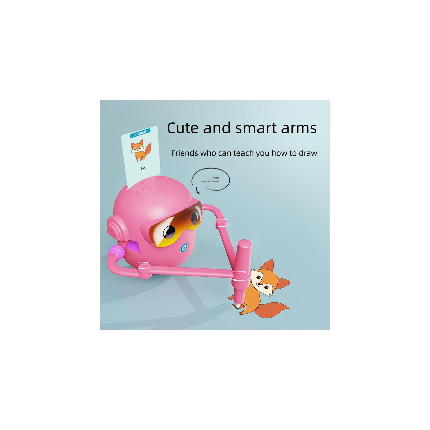 Children's interactive painting robot - creative educational toy with painting cards, smart early childhood education machine for children aged 4 to