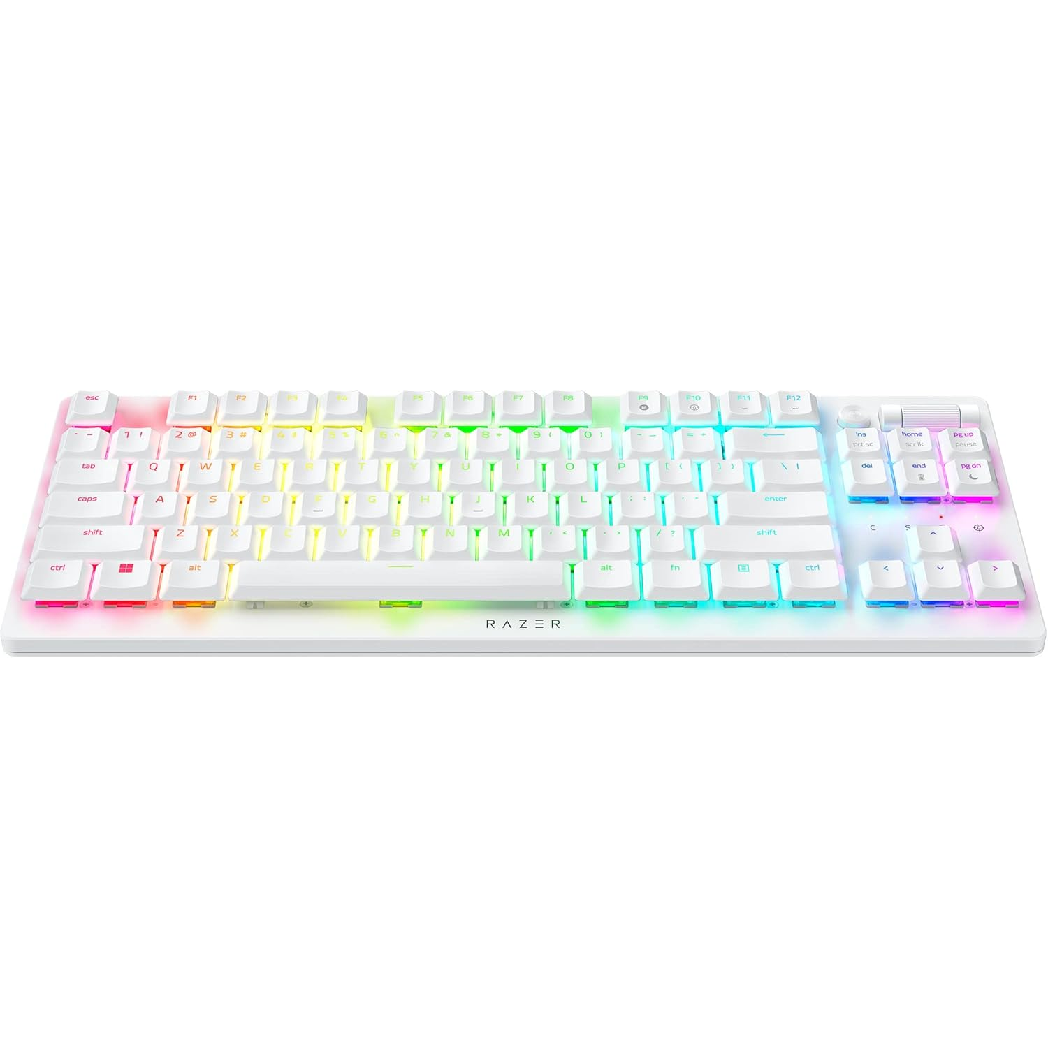 Razer DeathStalker V2 Pro TKL Wireless Gaming Keyboard: Low Profile Optical Switches Linear Red - HyperSpeed Wireless & Bluetooth